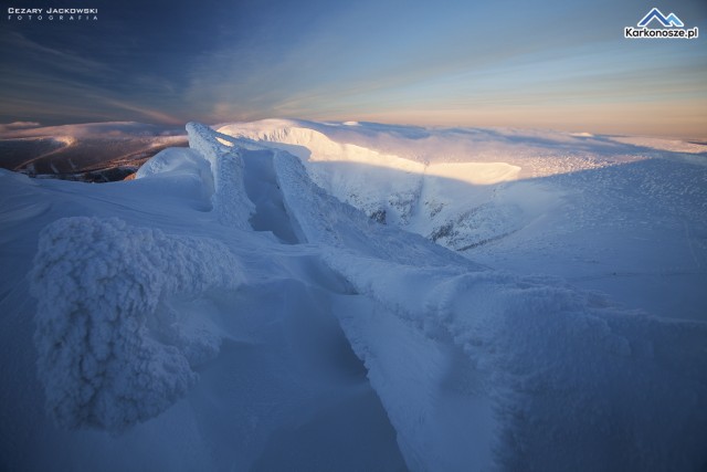 Zimowy poranek na Śnieżce